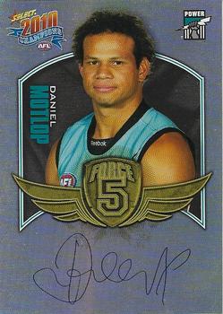 2010 Select AFL Champions - Force 5 Foil Signatures #FFS52 Daniel Motlop Front